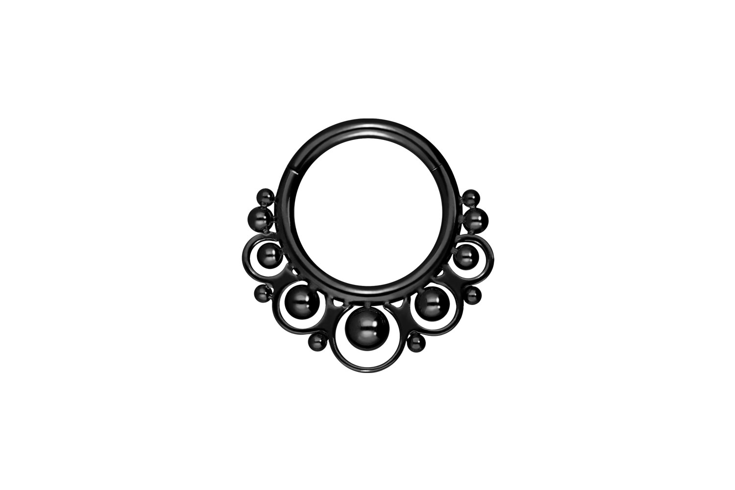 Titan Segmentring Clicker Piercing ORIENTALISCHES DESIGN